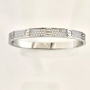 Pavé Screw Bracelet Stainless Steel Classic Model